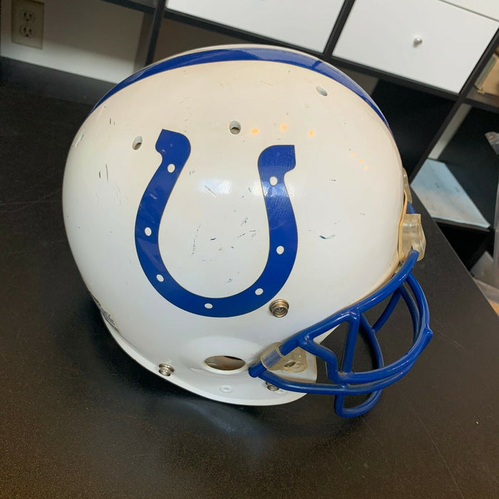 Peyton Manning Rookie Era Signed Game Used Indianapolis Colts Helmet JSA COA