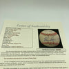 Beautiful Nolan Ryan Signed Heavily Inscribed Career STAT Baseball JSA COA
