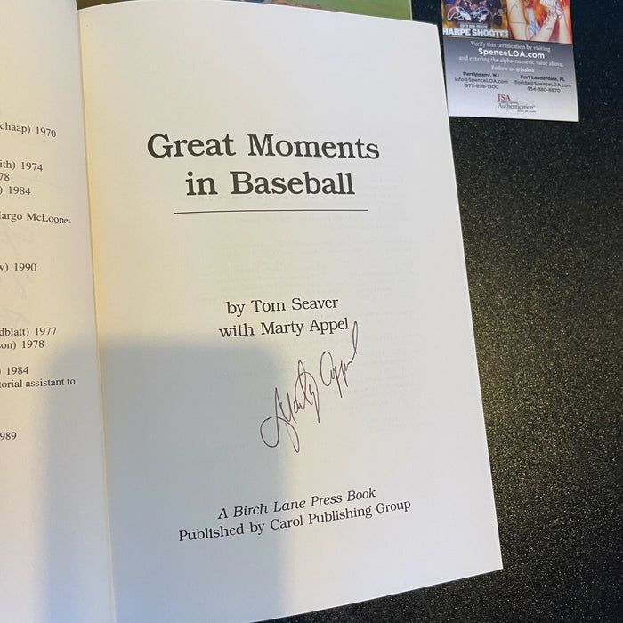 Tom Seaver Great Moments In Baseball Signed Original Manuscript Book JSA COA