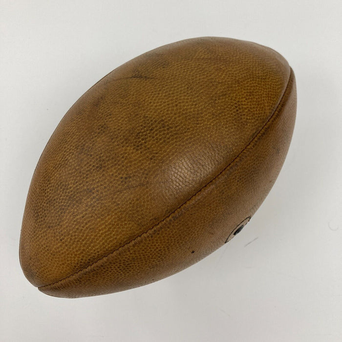 Amos Alonzo Stagg Signed Vintage Football With JSA COA NCAA College HOF RARE