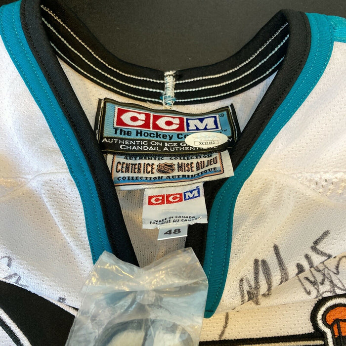 1999-2000 San Jose Sharks Team Signed Authentic Game Model NHL Jersey JSA COA