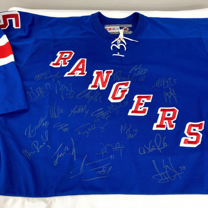 2006-2007 New York Rangers Team Signed Authentic Jersey JSA COA
