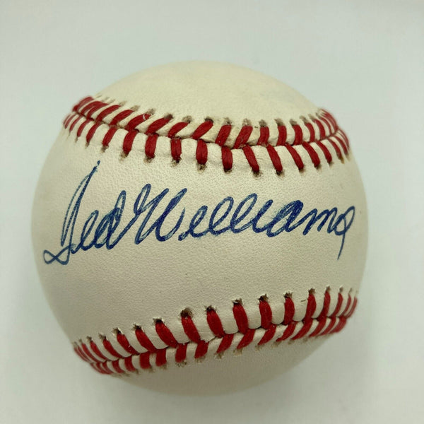 Mint Ted Williams Signed Official American League Baseball JSA COA