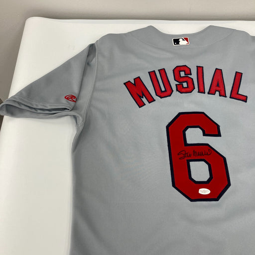 Stan Musial Signed Rawlings Authentic St. Louis Cardinals Jersey JSA Certified