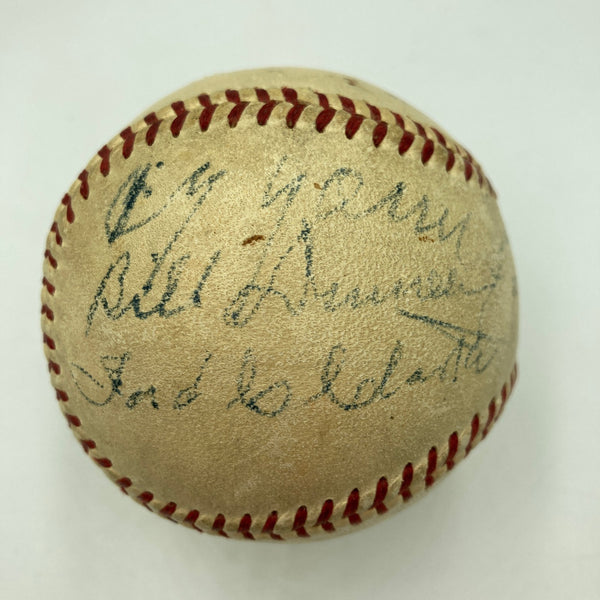 Cy Young & Fred Clarke 1903 First World Series Multi Signed Baseball JSA COA