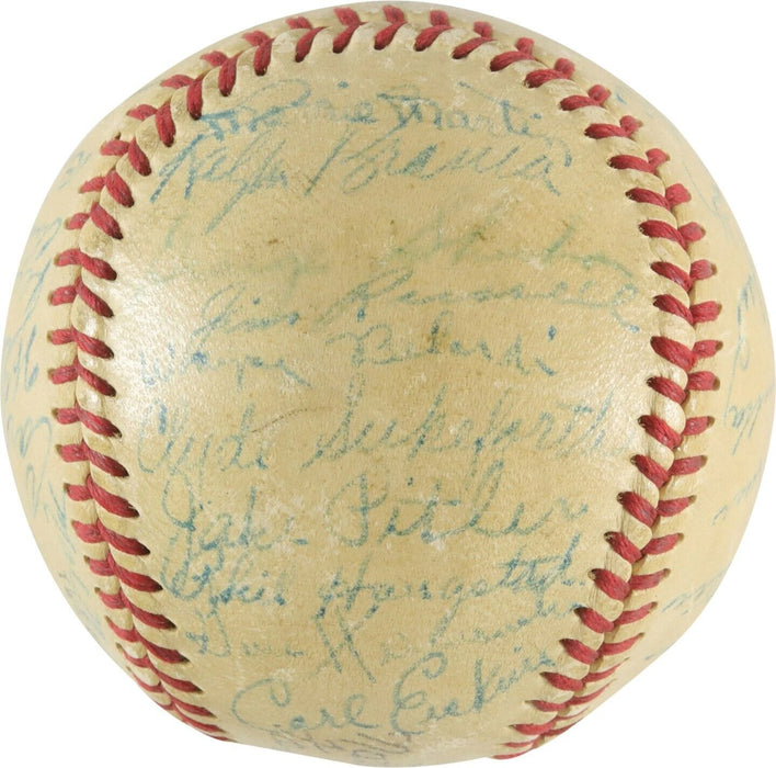 Jackie Robinson 1950 Brooklyn Dodgers Team Signed Baseball PSA DNA COA