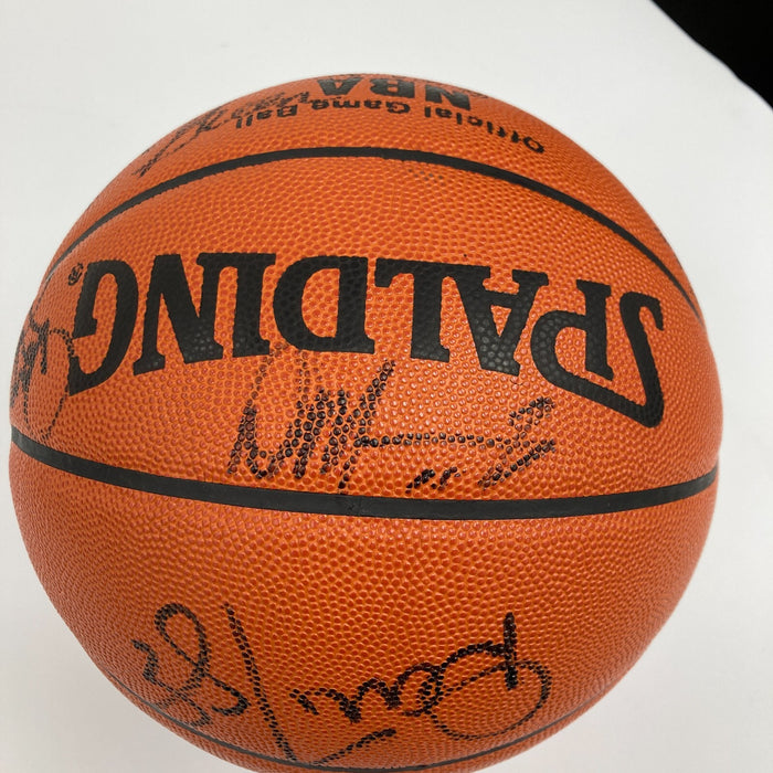 1994-1995 Phoenix Suns Team Signed Game Basketball Charles Barkley JSA COA