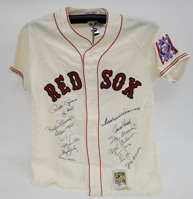 Beautiful All Century Team Signed Jersey 15 Sigs With Ted Williams Beckett COA