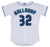 Roy Halladay "#32, Cy Young 2003" Signed Authentic Toronto Blue Jays Jersey PSA