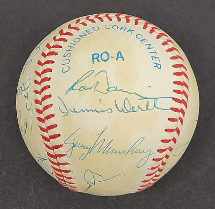 1981 New York Yankees Team Signed American League Baseball