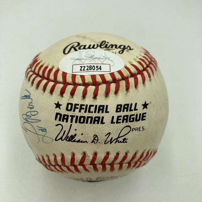 Willie Mays Hank Aaron Stan Musial 3,000 Hit Club Signed Baseball 8 Sigs JSA COA