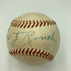 Edd Roush Single Signed 1950's National League Giles Baseball PSA DNA COA