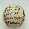 The Finest Willie Mays Signed Heavily Inscribed Career STAT Baseball Beckett COA