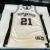 Tim Duncan Signed Authentic Adidas San Antonio Spurs Game Model Jersey JSA COA