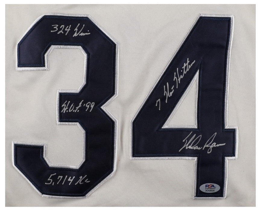 Nolan Ryan Signed Inscribed Mitchell & Ness Houston Astros STAT Jersey PSA DNA