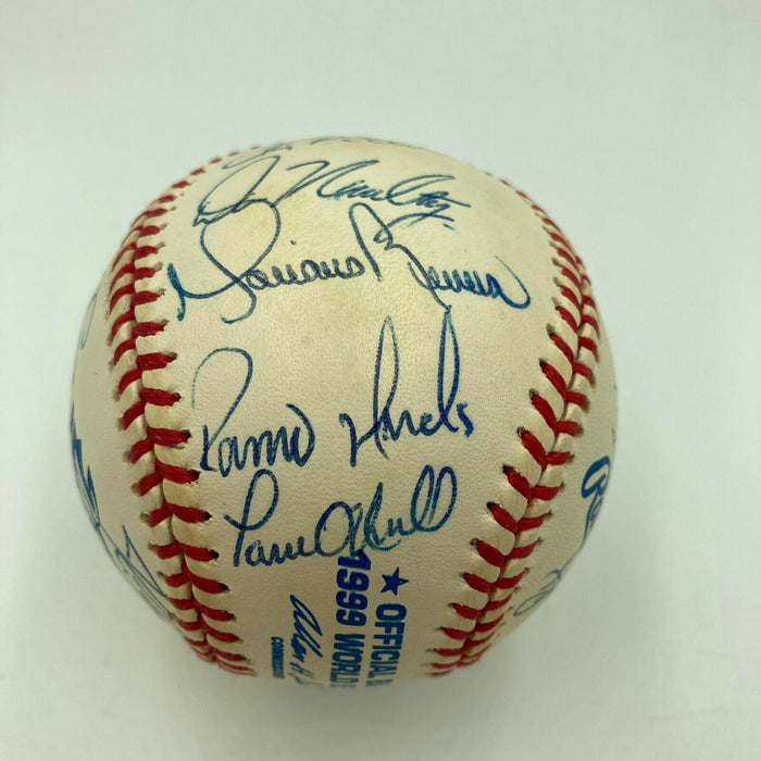 1999 New York Yankees World Series Champs Team Signed Baseball Derek Jeter PSA