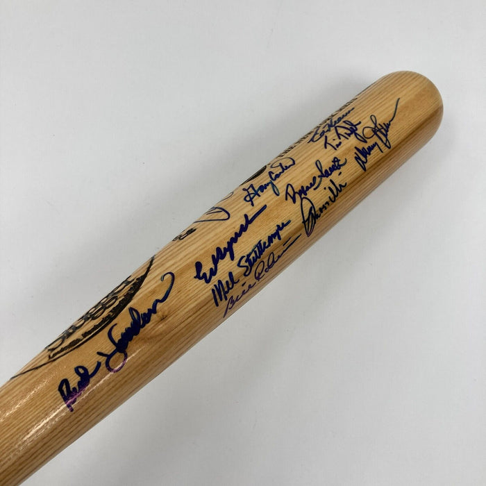 1986 New York Mets Team World Series Champs Signed Bat JSA COA
