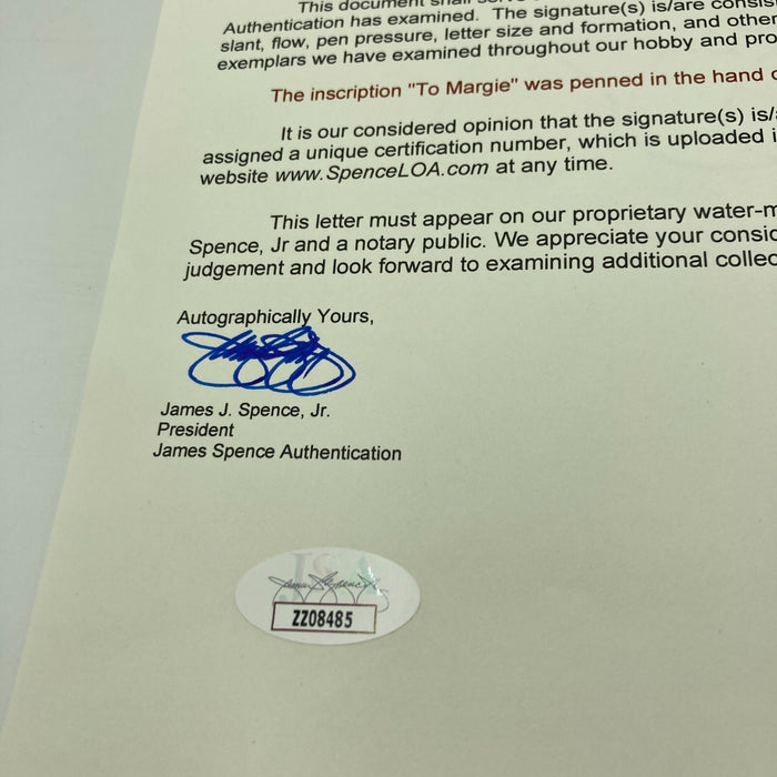 Bob Dylan Single Signed American League Baseball JSA COA RARE