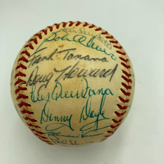 Nolan Ryan 1974 California Angels Team Signed American League Baseball JSA COA