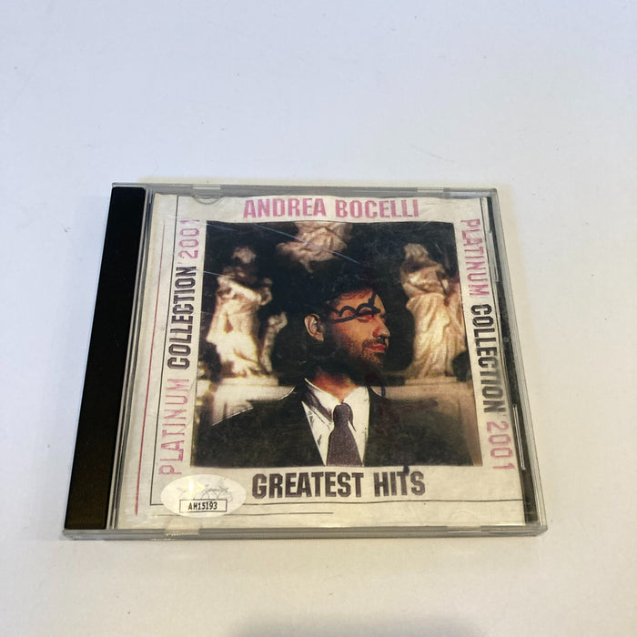 Andrea Bocelli Signed 2001 Greatest Hits CD With JSA COA