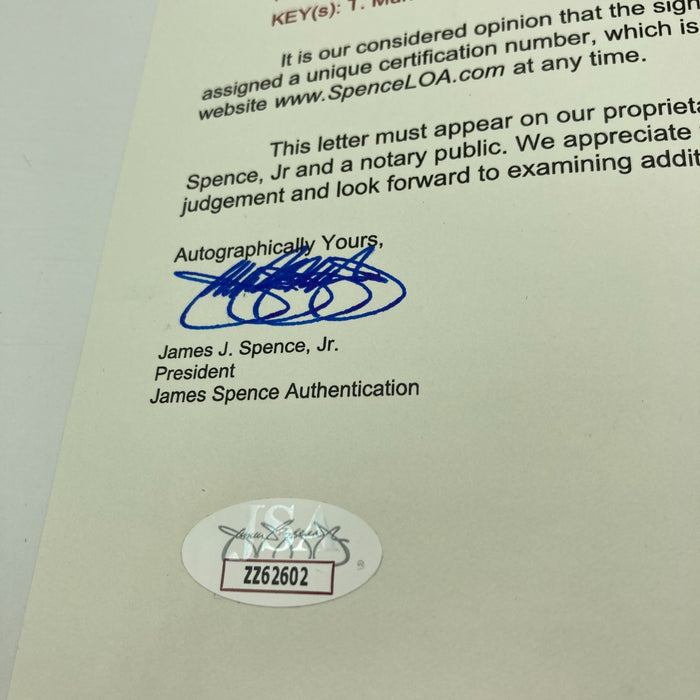 Beautiful 1975 All Star Game Team Signed Baseball Thurman Munson JSA COA