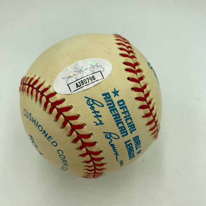 Rick Ferrell Signed Heavily Inscribed American League Baseball JSA COA