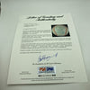 Pitchers Who Threw 2 No Hitters Signed Baseball Spahn Vandermeer PSA DNA MINT 9