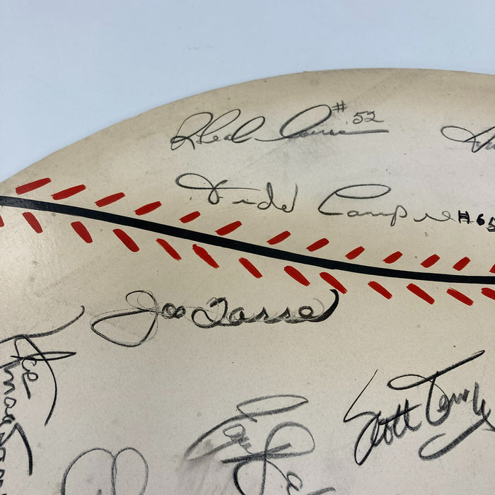1991 St. Louis Cardinals Signed Large 24x24 Baseball Display