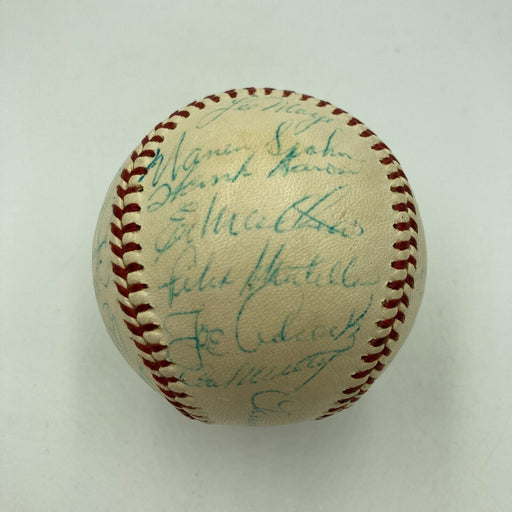 1960 Milwaukee Braves Team Signed Baseball Hank Aaron Eddie Mathews Warren Spahn