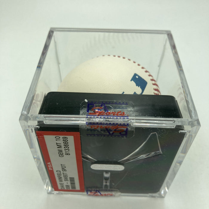 Dave Winfield HOF 2001 Signed Major League Baseball PSA DNA Graded 10 GEM MINT