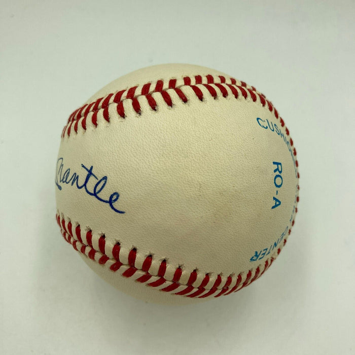 Mickey Mantle Signed American League Baseball PSA DNA Graded MINT 9