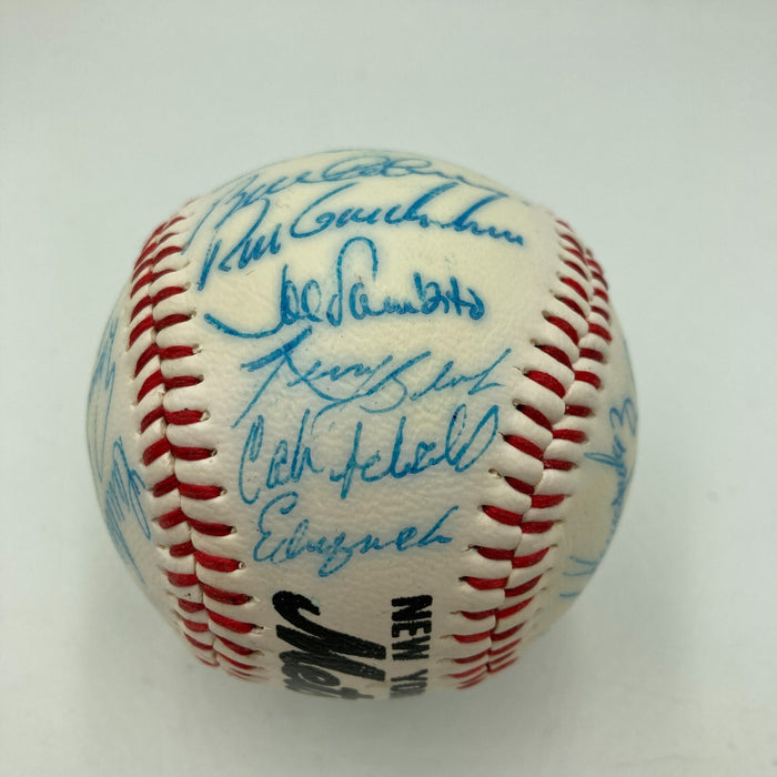 1985 - 1986 New York Mets Team Signed Baseball 28 Sigs With Gary Carter