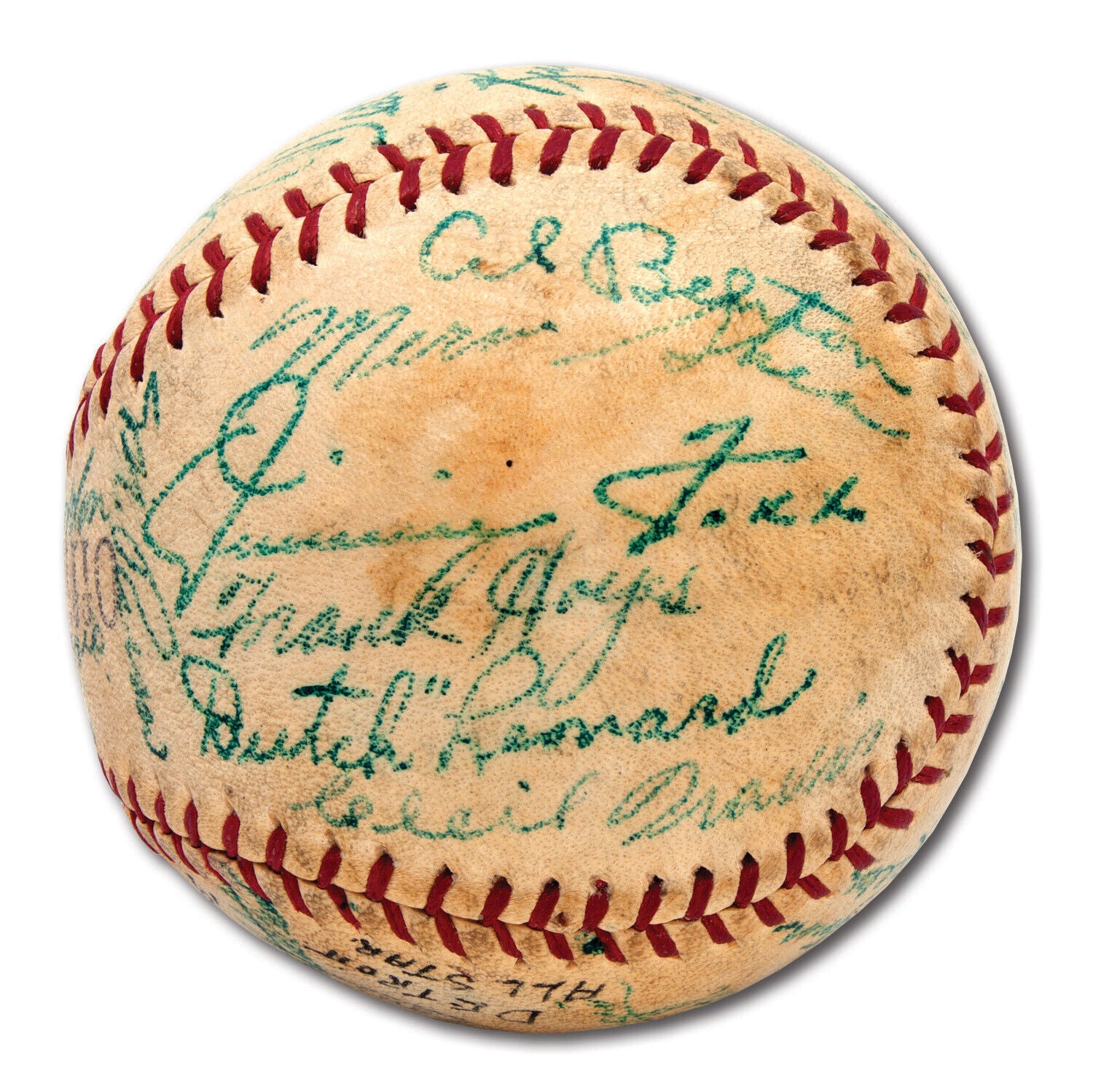 1941 All Star Game Team Signed Baseball Jimmie Foxx Ted Williams Dimaggio PSA