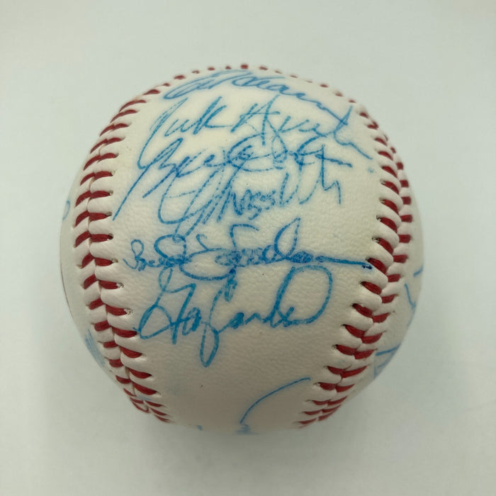 Vintage 1986 New York Mets World Series Champs Team Signed Baseball JSA COA