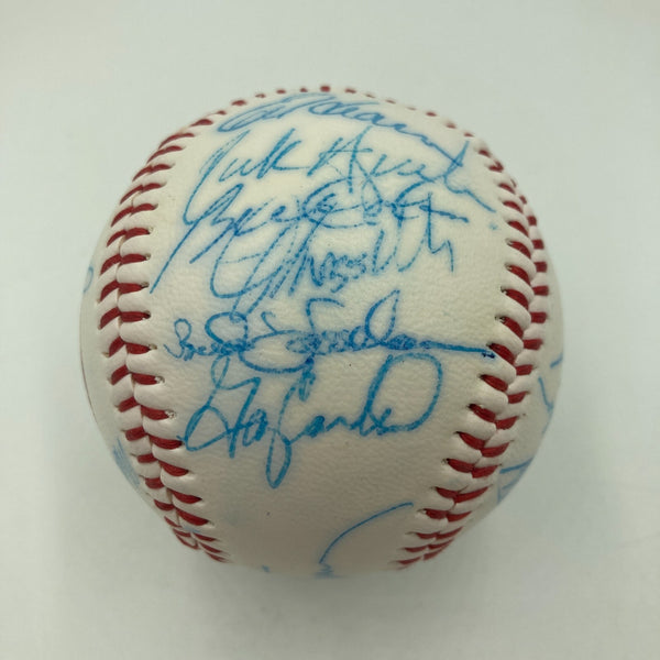 Vintage 1986 New York Mets World Series Champs Team Signed Baseball JSA COA