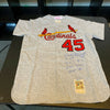 Bob Gibson Signed Inscribed St. Louis Cardinals STAT Jersey UDA Upper Deck COA