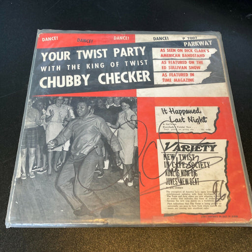 Chubby Checker Signed Autographed Vintage LP Record