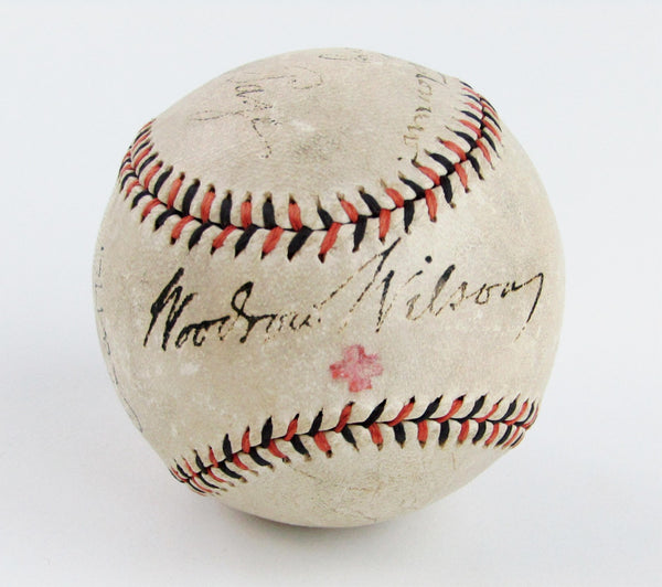 President Woodrow Wilson Signed 1917 National League Baseball PSA DNA COA