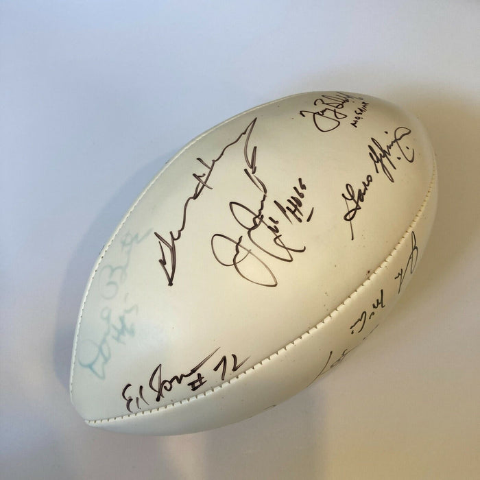 2005 Super Bowl Signed Football Dan Marino Gene Hackman Jack Kemp John Mccain
