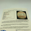 Charlie Grimm Single Signed 1940's Official National League Baseball JSA COA