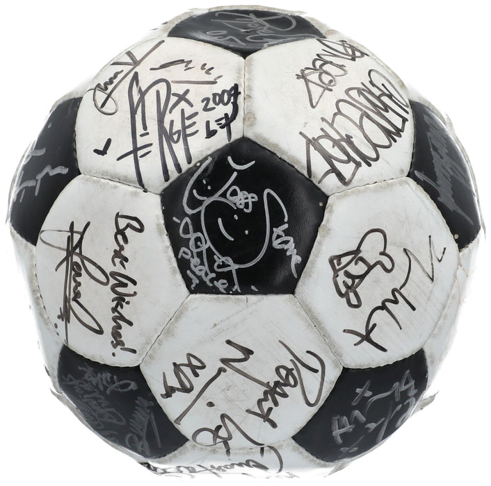 Donald Trump & Kanye West Celebrity Multi Signed Soccer Ball 30+ Sigs JSA COA