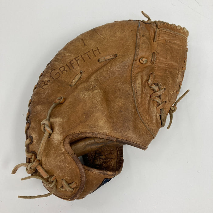 Donn Clendenon Signed 1960's Game Model First Base Glove Mitt JSA COA