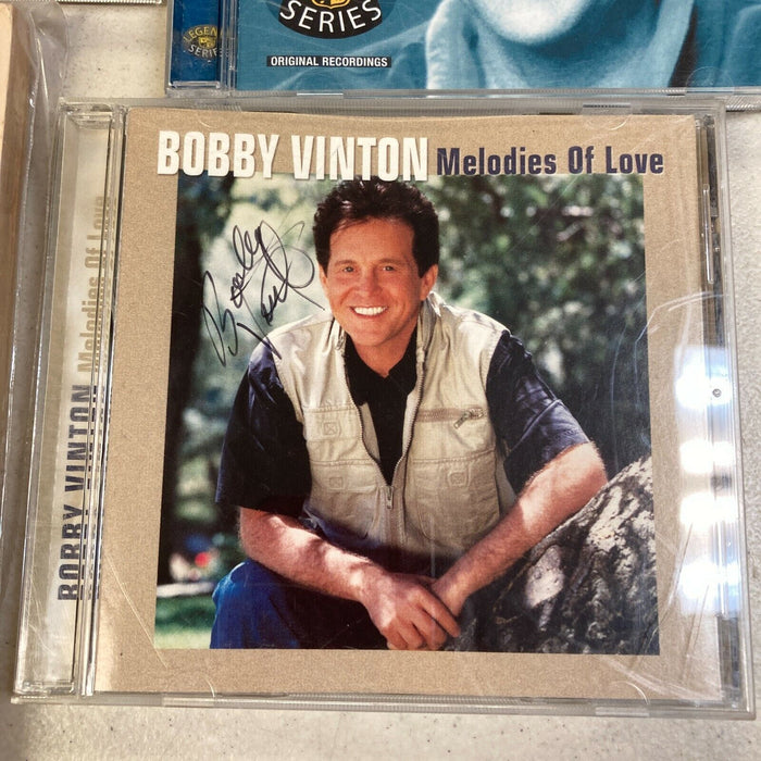 Lot Of (4) Bobby Vinton Signed Autographed CD's And Book