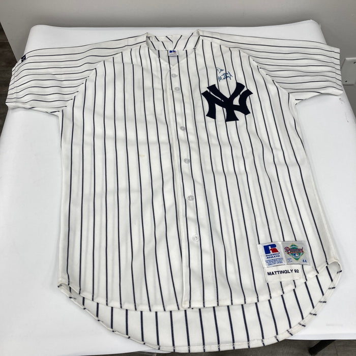 Don Mattingly Signed 1992 New York Yankees Game Model Russell Jersey JSA COA