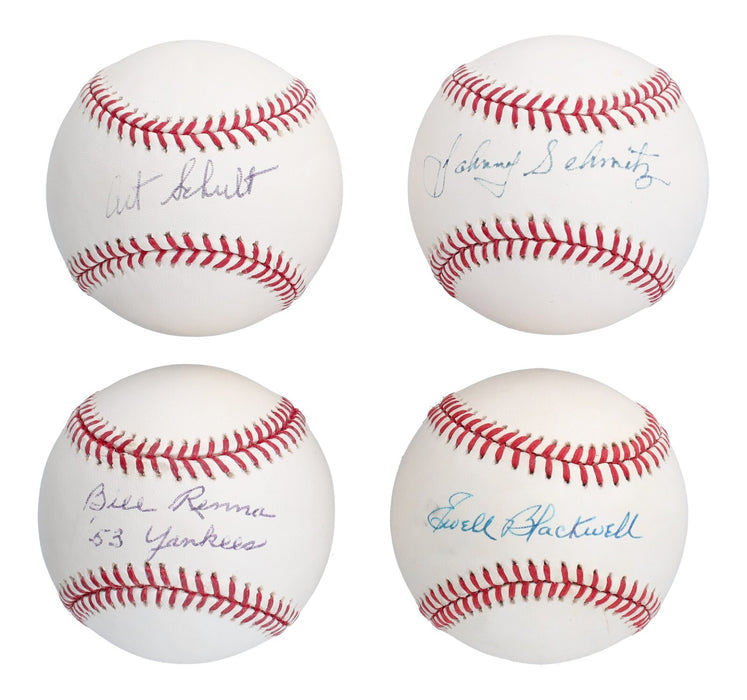 1953 New York Yankees WS Champs Team Signed Baseball Collection 35 Balls JSA COA