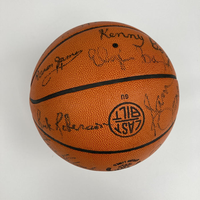 Pete Maravich Pistol Pete 1974-75 New Orleans Jazz Team Signed Basketball JSA