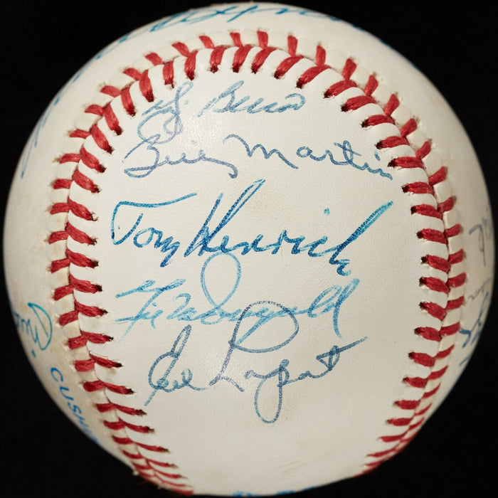 1951 New York Yankees World Series Champs Signed Baseball Mickey Mantle Beckett