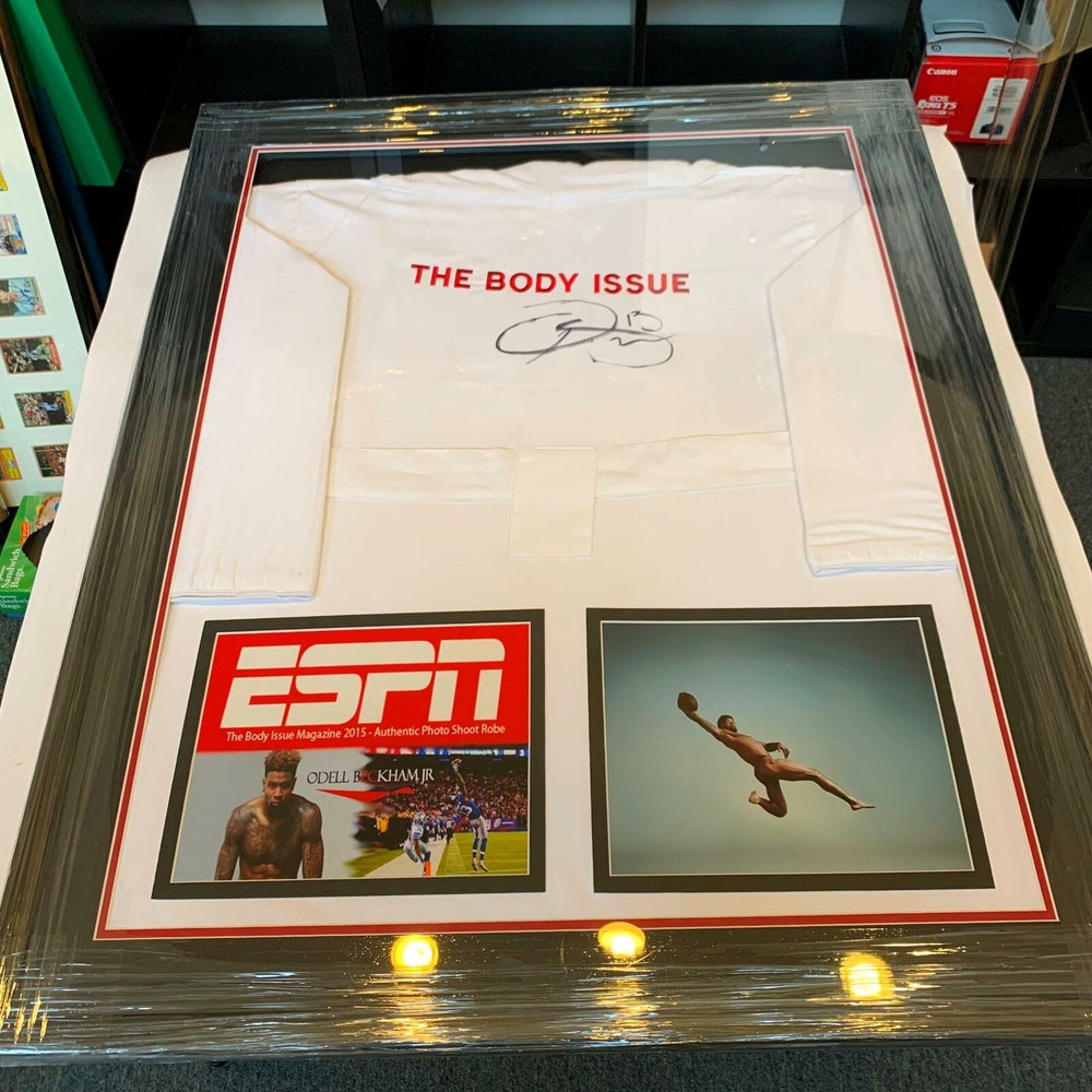 Odell Beckham Jr. Signed Actual Worn Robe From ESPN Body Issue Photoshoot JSA