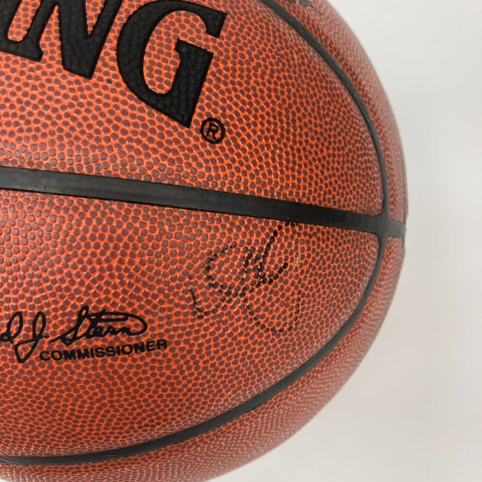 2007-08 Portland Trail Blazers Team Signed Spalding Basketball With Team COA