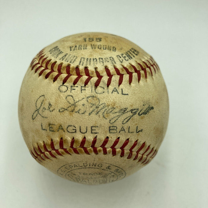 Earliest Known Joe Dimaggio 1937 Single Signed Baseball To His Wife JSA COA